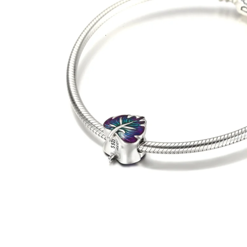 (kép) Lila és zöld levél charm - 799542C01 - Megtekintés 6