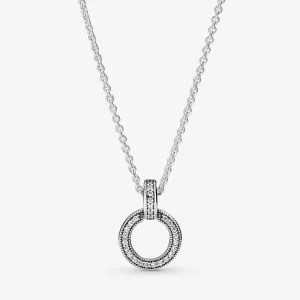 PANDORA ezüst kettős karika nyaklánc - 399487C01-45 (kép) PANDORA ezüst kettős karika nyaklánc - 399487C01-45