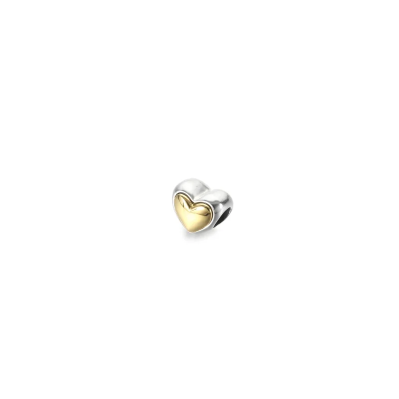 (kép) PANDORA kupolás arany szív charm - 799415C00 - Megtekintés 2