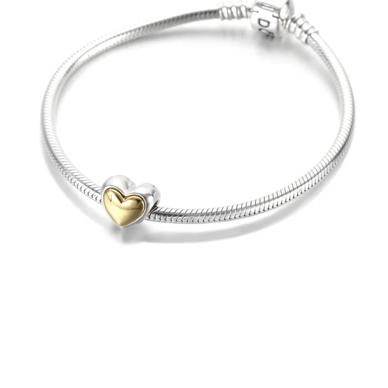 (kép) PANDORA kupolás arany szív charm - 799415C00 - Megtekintés 5