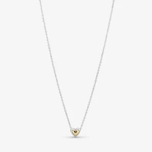 PANDORA kupolás arany szív nyaklánc - 399399C00-45 (kép) PANDORA kupolás arany szív nyaklánc - 399399C00-45