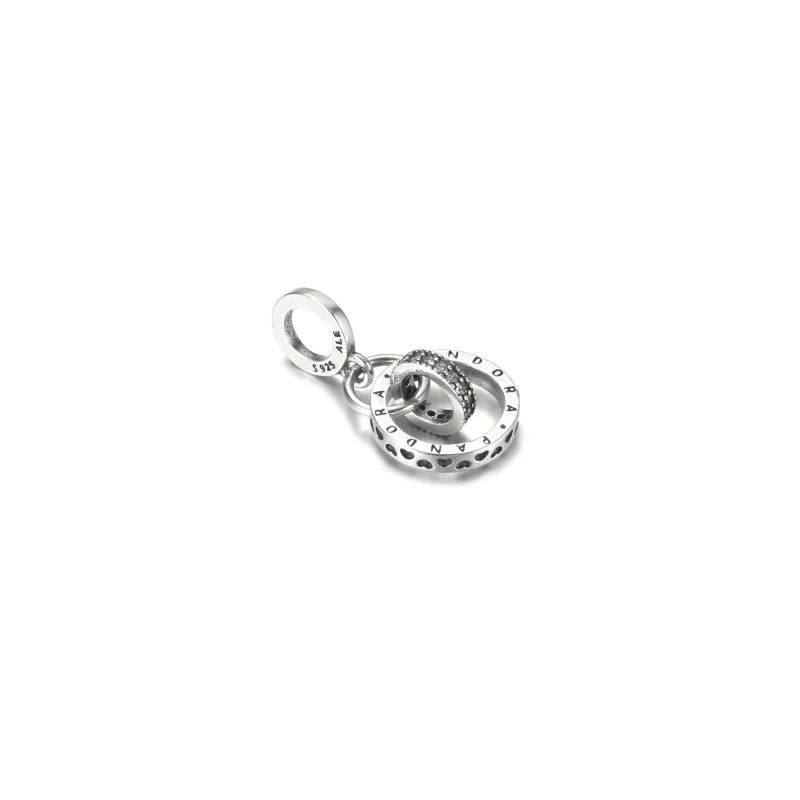 (kép) PANDORA logó karika függő charm - 799490C01 - Megtekintés 3