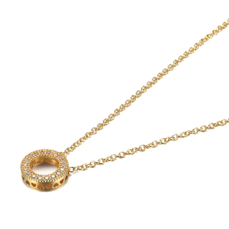 (kép) PANDORA PANDORA Logo Pavé Kör Nyaklánc - 367436C01 - Megtekintés 2