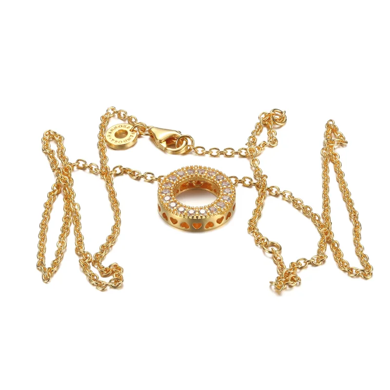 (kép) PANDORA PANDORA Logo Pavé Kör Nyaklánc - 367436C01 - Megtekintés 5
