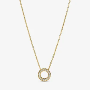 (kép) PANDORA PANDORA Logo Pavé Kör Nyaklánc - 367436C01