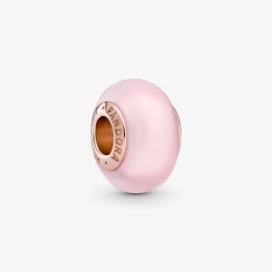 (kép) PANDORA matt rózsaszín muránói charm - 789421C00