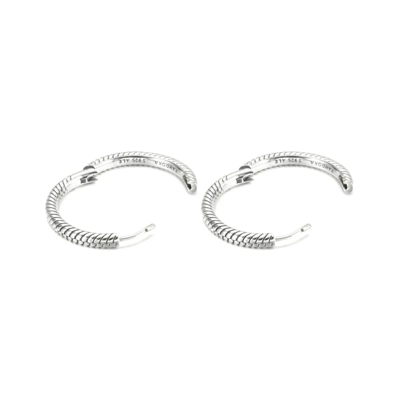 (kép) PANDORA Moments charm karika-fülbevaló - 299532C00 - Megtekintés 3
