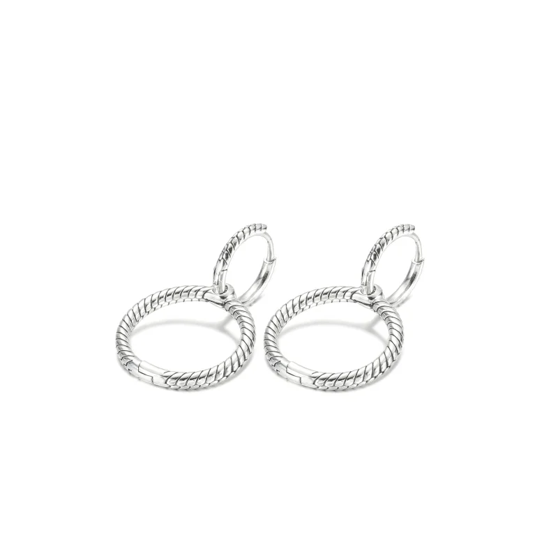 (kép) PANDORA Moments dupla charm karika-fülbevaló - 299562C00 - Megtekintés 2
