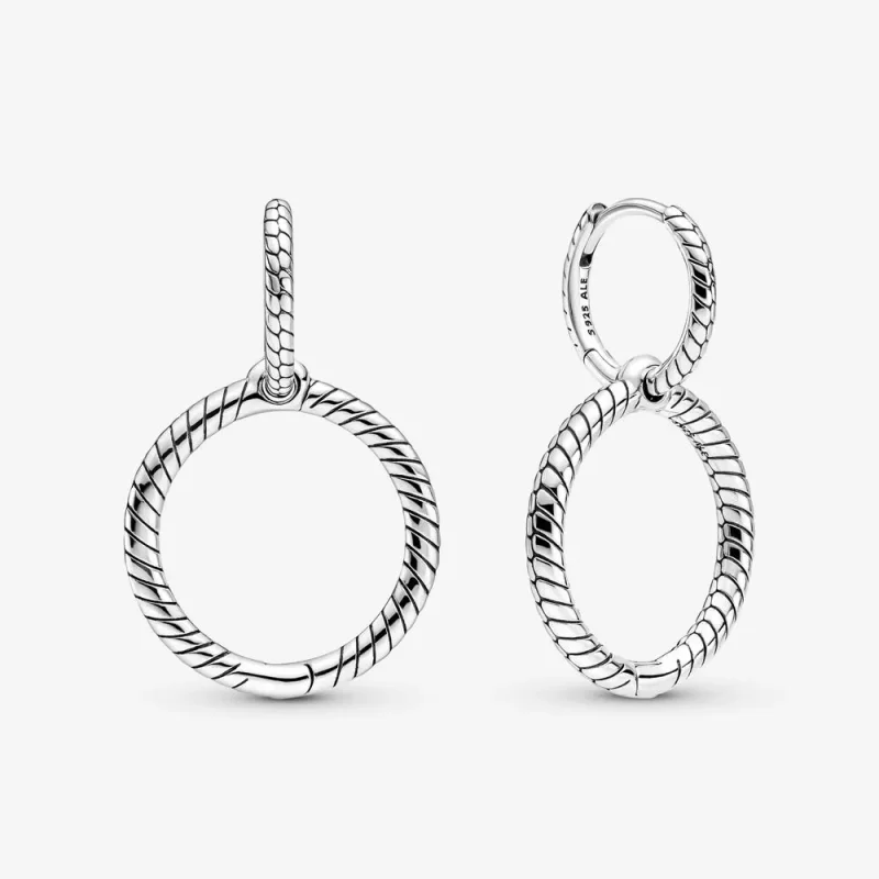 (kép) PANDORA Moments dupla charm karika-fülbevaló - 299562C00