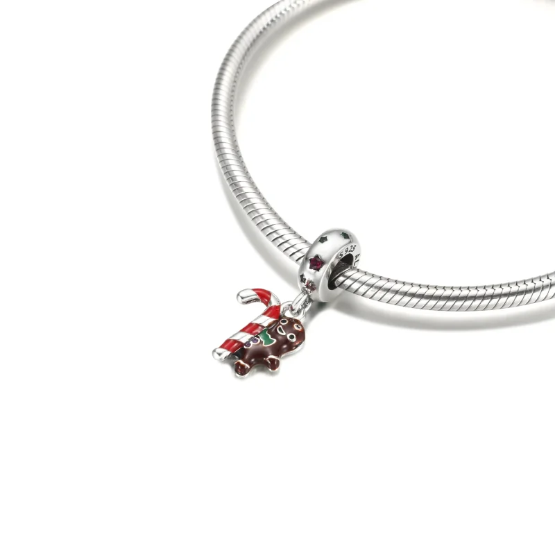 (kép) PANDORA Mézeskalács ember Függő Charm - 799637C01 - Megtekintés 4