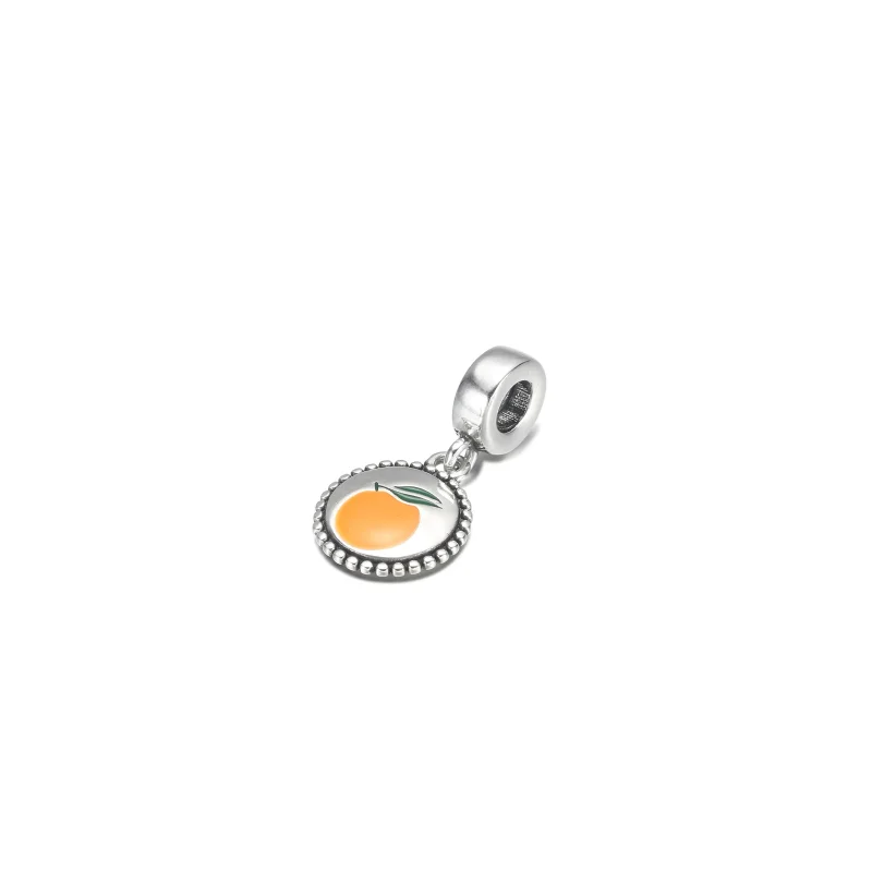 (kép) PANDORA Narancssárga motívum kerek Függő Charm - 791169C00_E026 - Megtekintés 2