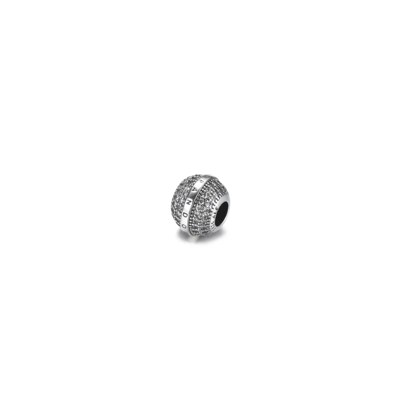 (kép) PANDORA Pavé és logó charm 799489C01 - Megtekintés 2