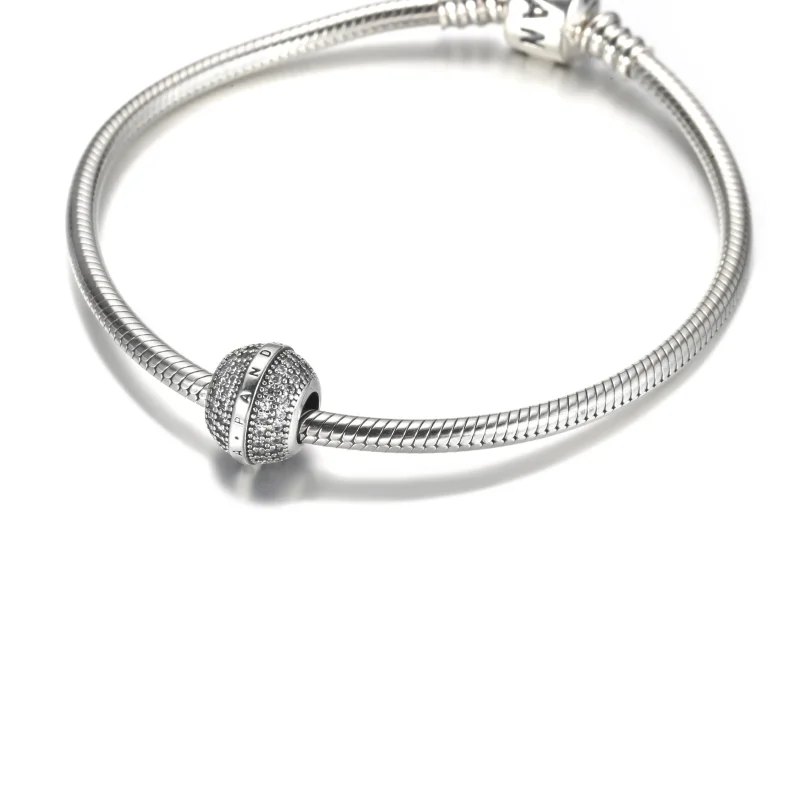 (kép) PANDORA Pavé és logó charm 799489C01 - Megtekintés 5