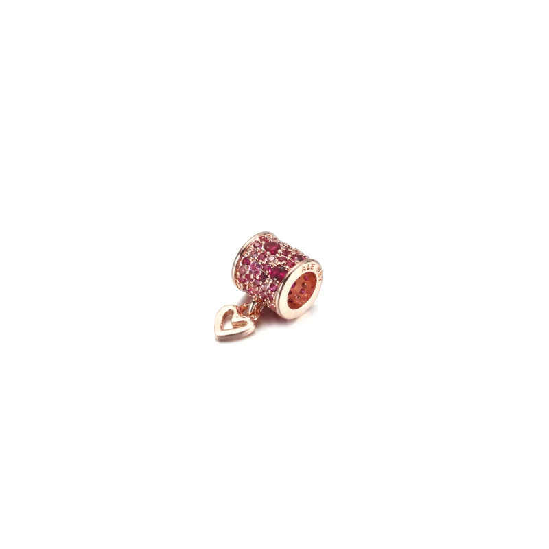 (kép) PANDORA Pavé szabadkézi szív hordó Charm - 789548C01 - Megtekintés 2