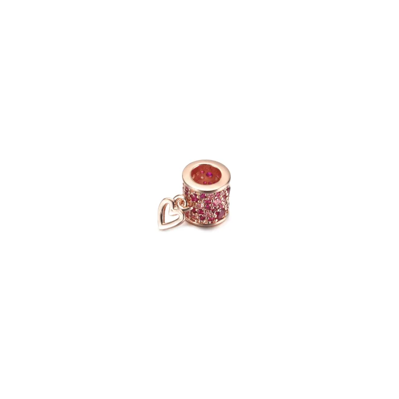 (kép) PANDORA Pavé szabadkézi szív hordó Charm - 789548C01 - Megtekintés 4