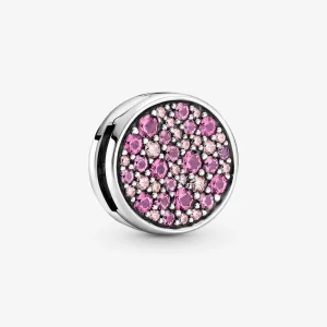 (kép) PANDORA pink pavé kör klip - 799362C01