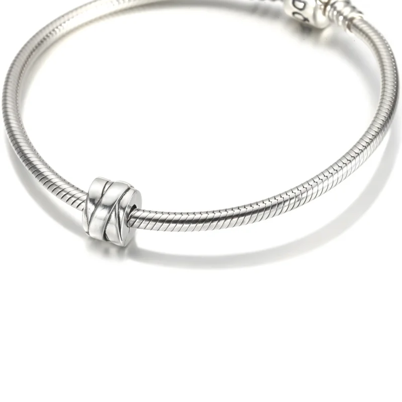 (kép) PANDORA Polírozott szalagok Klip Charm - 799502C00 - Megtekintés 5