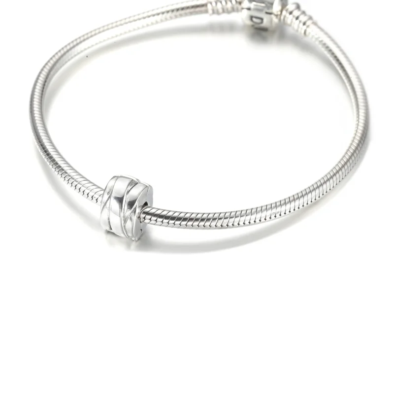 (kép) PANDORA Polírozott szalagok Klip Charm - 799502C00 - Megtekintés 6