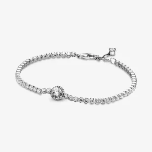 (kép) PANDORA szikrázó glória teniszkarkötő - 599416C01-16