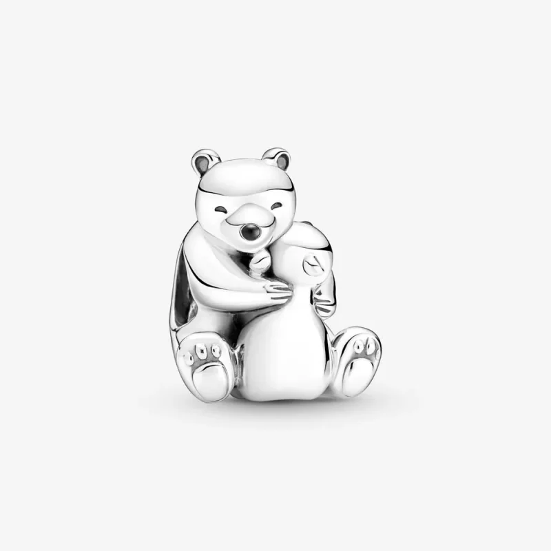 (kép) PANDORA Átölelve jegesmedvék Charm - 790032C01