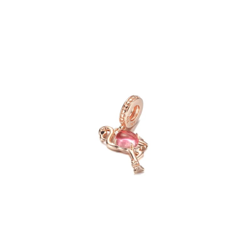 (kép) Rózsaszín muranói üveg flamingó függő charm - 789431C01 - Megtekintés 2