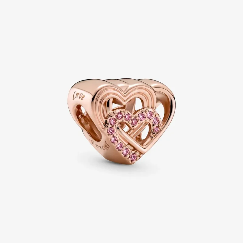 (kép) Összefonódó szívek charm - 789529C01