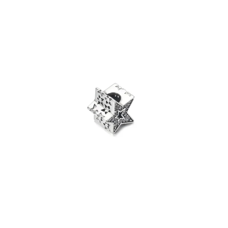 (kép) Szikrázó aszimmetrikus csillag charm - 790016C01 - Megtekintés 3