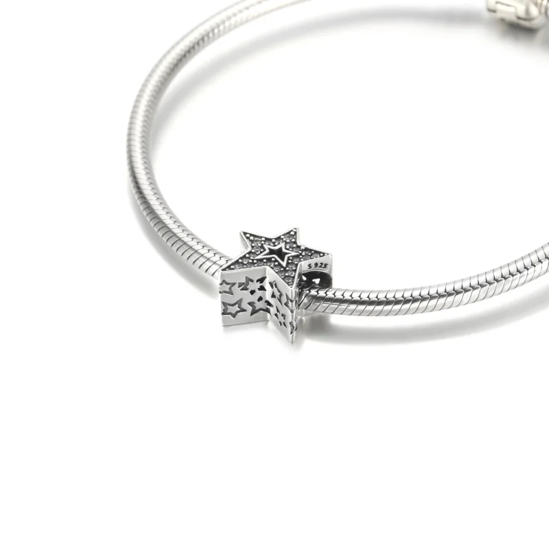 (kép) Szikrázó aszimmetrikus csillag charm - 790016C01 - Megtekintés 5