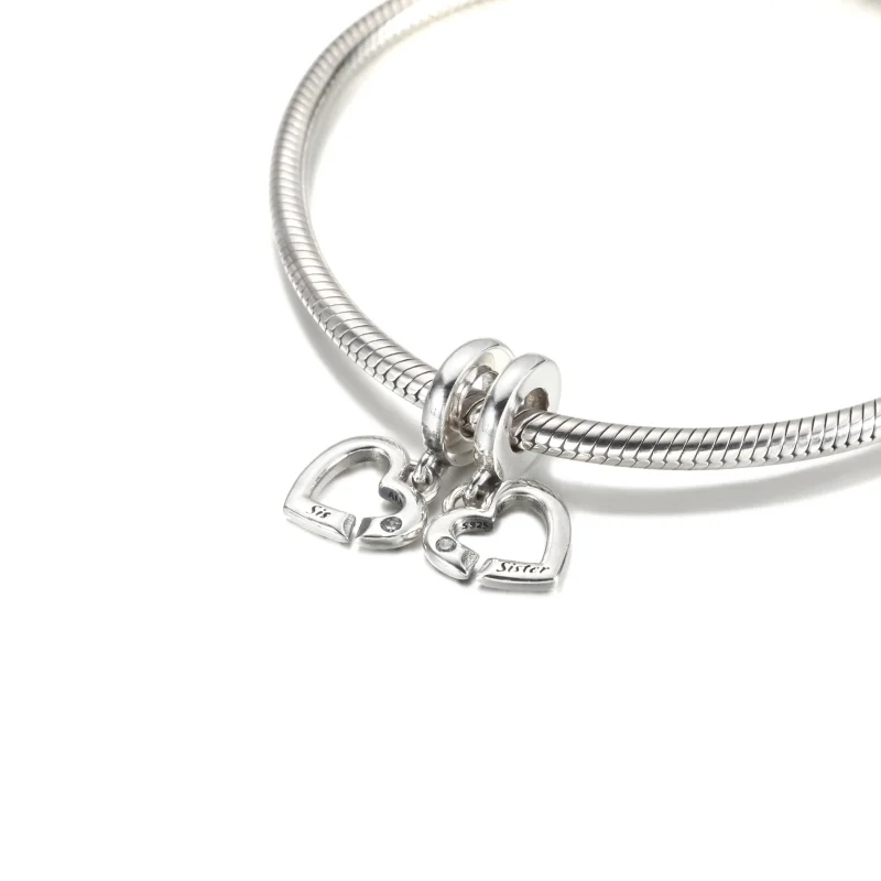 (kép) Testvéri összetartás kétrészes szív függő charm - 799538C01 - Megtekintés 5