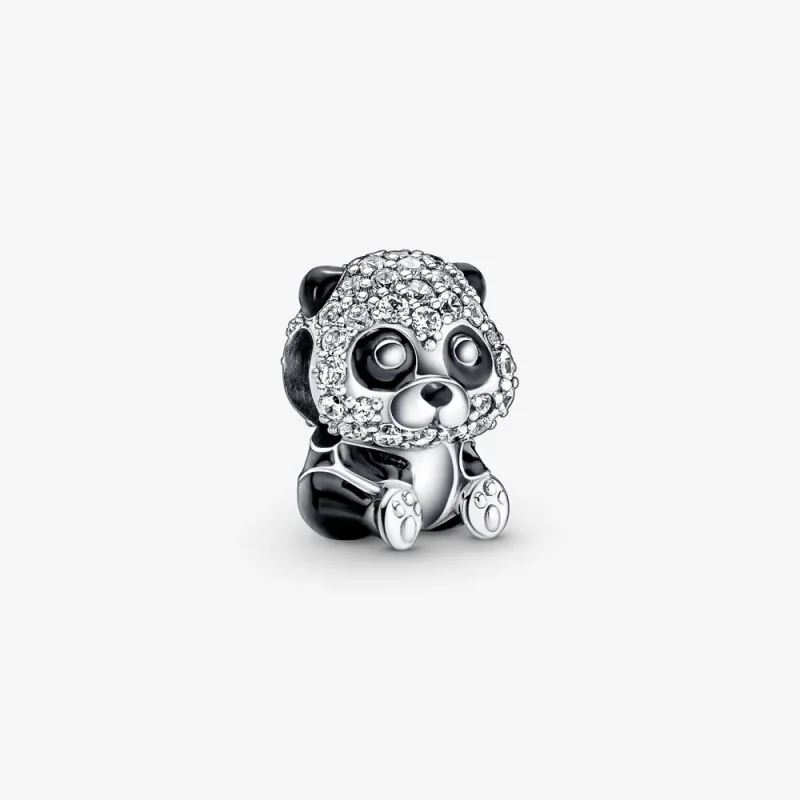 (kép) Csillogó cuki panda charm - 790771C01