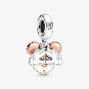(kép) Disney Mickey egér dupla függő charm - 780112C01