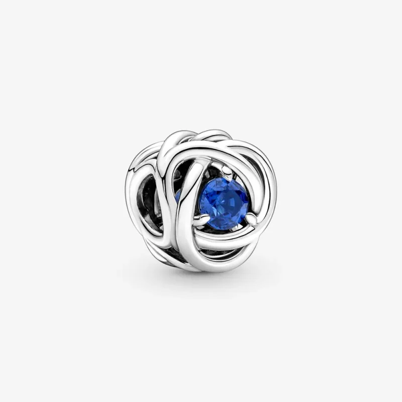 (kép) Kék örökkévalóság kör charm - 790065C07