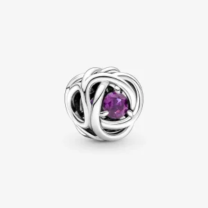 (kép) Lila örökkévalóság kör charm - 790065C02