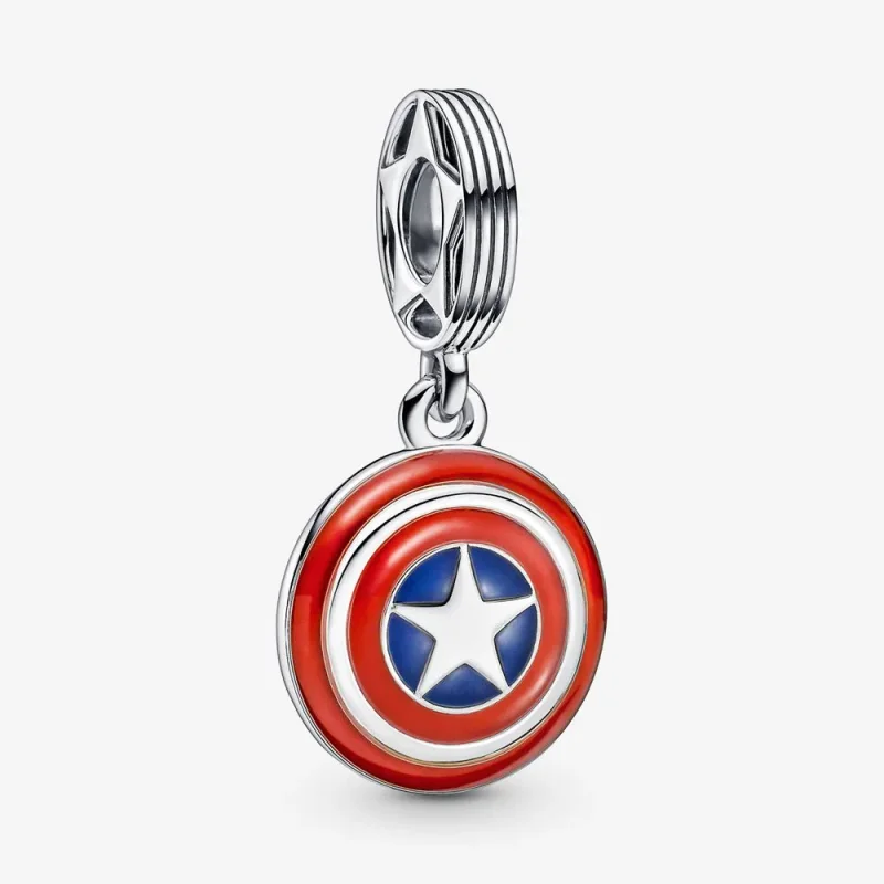 (kép) Marvel Bosszúállók Amerika Kapitány pajzsa függő charm - 790780C01