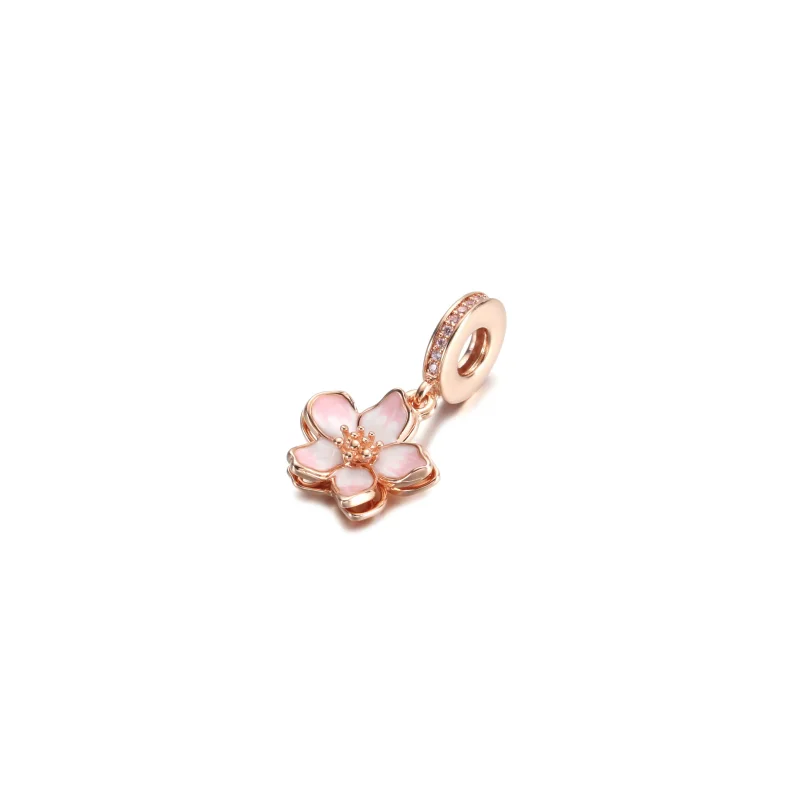 (kép) PANDORA Cseresznyevirág Charm - 780667C01 - Megtekintés 2
