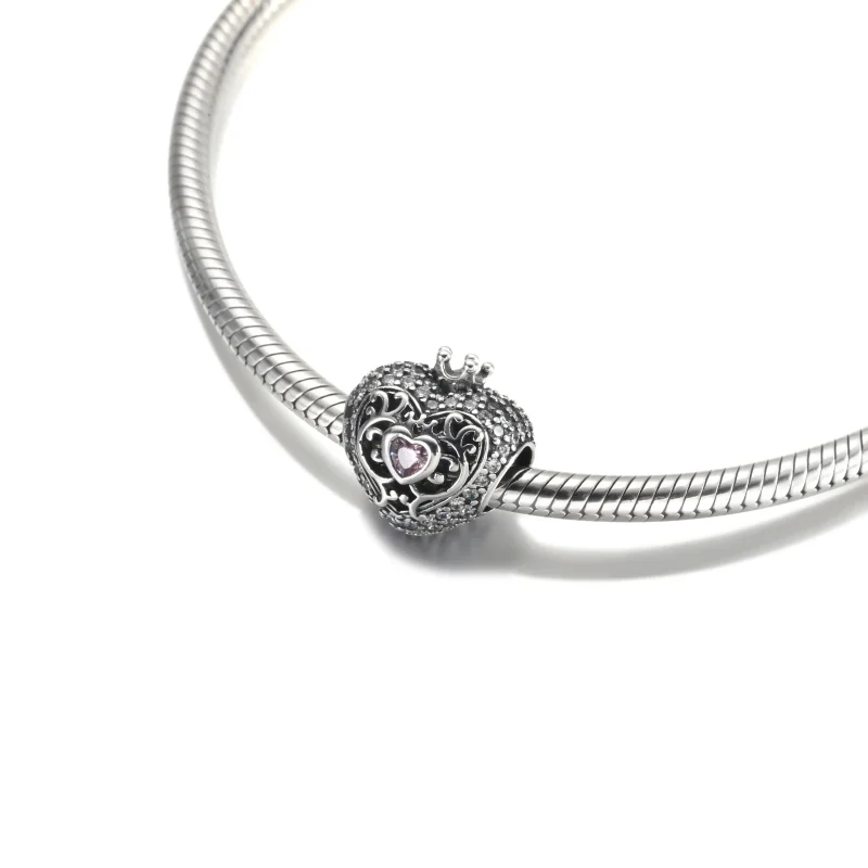 (kép) PANDORA Királyi korona és szív Charm - 790763C01 - Megtekintés 5