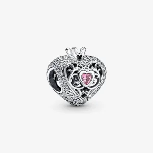 (kép) PANDORA Királyi korona és szív Charm - 790763C01