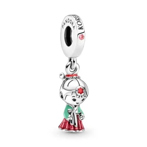(kép) PANDORA Koreai baba Hanbok Függő Charm - 799499C01
