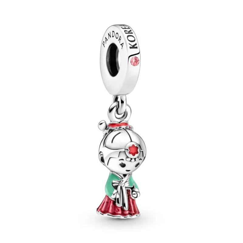 (kép) PANDORA Koreai baba Hanbok Függő Charm - 799499C01