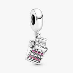 (kép) Írógép függő charm - 790069C01