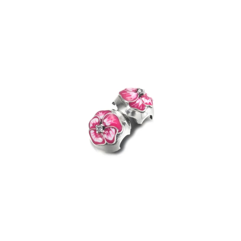 (kép) Rózsaszín árvácska klip charm - 790772C01 - Megtekintés 3