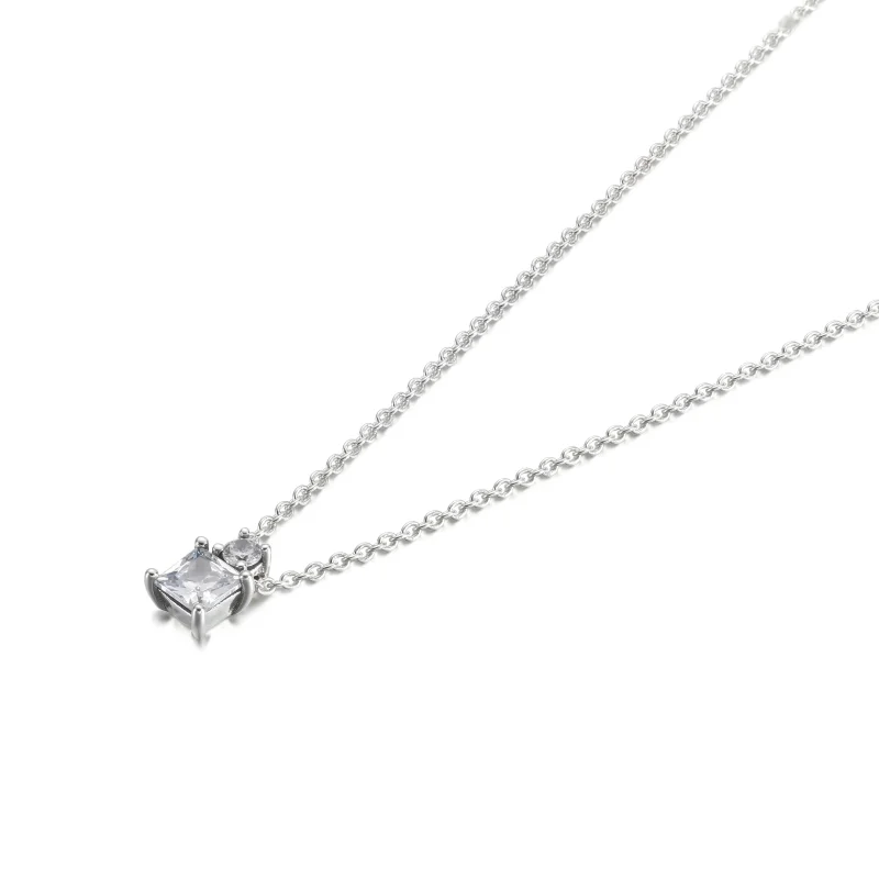 (kép) Szikrázó collier kerek és szögletes medálos nyaklánc - 390048C01 - Megtekintés 2
