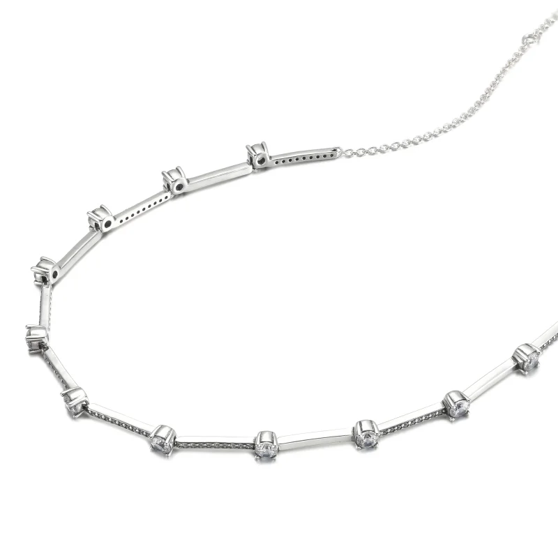 (kép) Szikrázó pavé collier nyaklánc - 390059C01 - Megtekintés 3