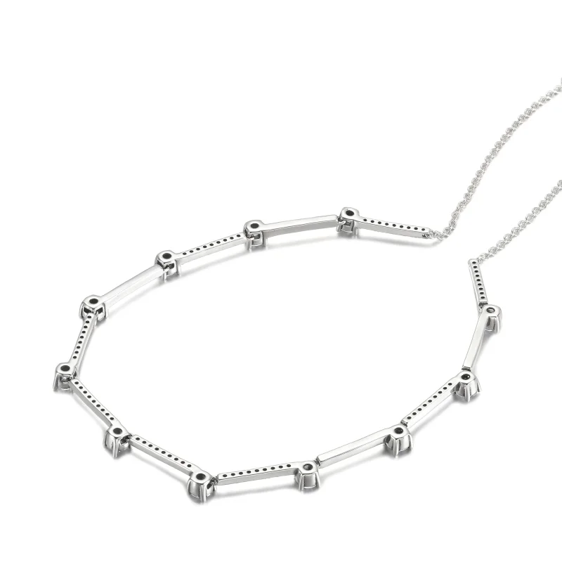 (kép) Szikrázó pavé collier nyaklánc - 390059C01 - Megtekintés 4