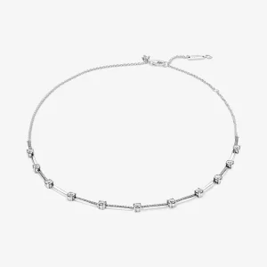 (kép) Szikrázó pavé collier nyaklánc - 390059C01