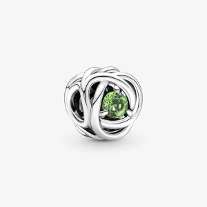 (kép) Tavaszzöld örökkévalóság kör charm - 790065C03