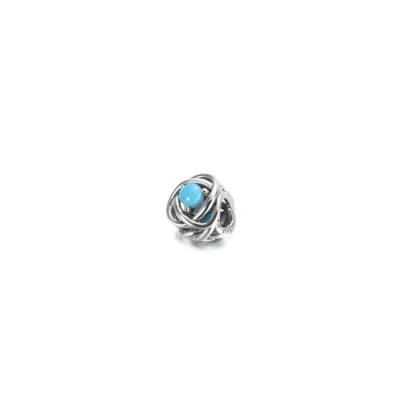 (kép) Türkizkék örökkévalóság kör charm - 790064C02 - Megtekintés 2