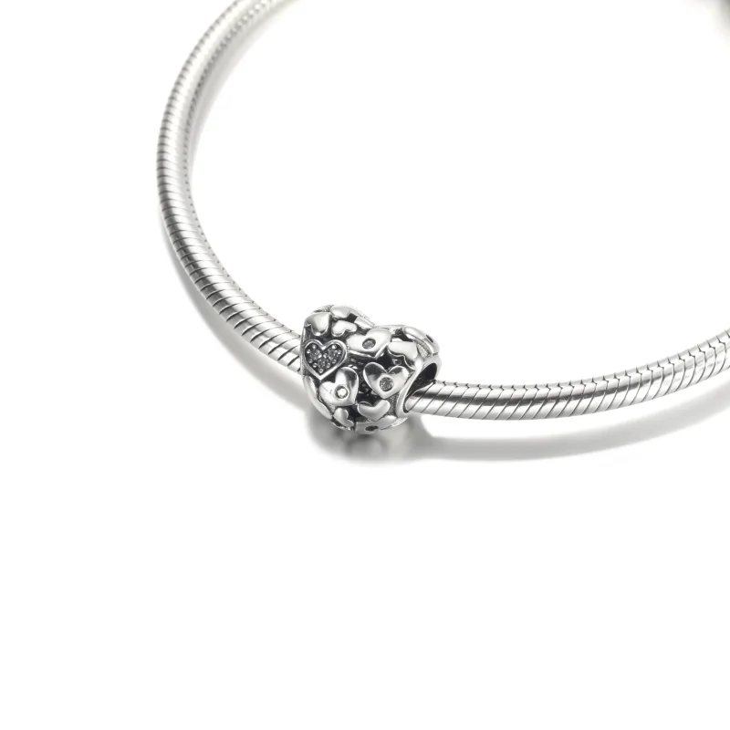 (kép) Áttört szikrázó szív charm - 791061C01 - Megtekintés 5
