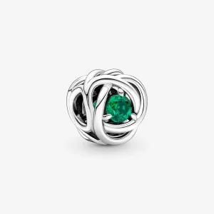 (kép) Zöld örökkévalóság kör charm - 790065C08