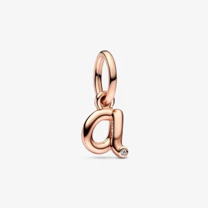 (kép) PANDORA A betű írott ABC függő charm - 782531C01